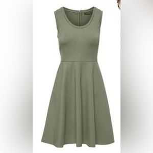 Banana Republic Ponte Fit & Flare Size 8 Size 10 Navy Blue Sleeveless NWT